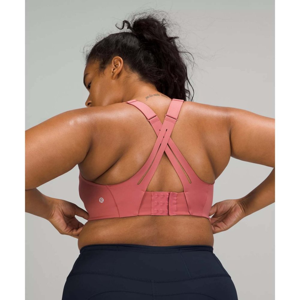 NEW Lululemon Air Support Sports Bra High Support Brier Rose Pink Puff $98 36DDD - Picture 5 of 10